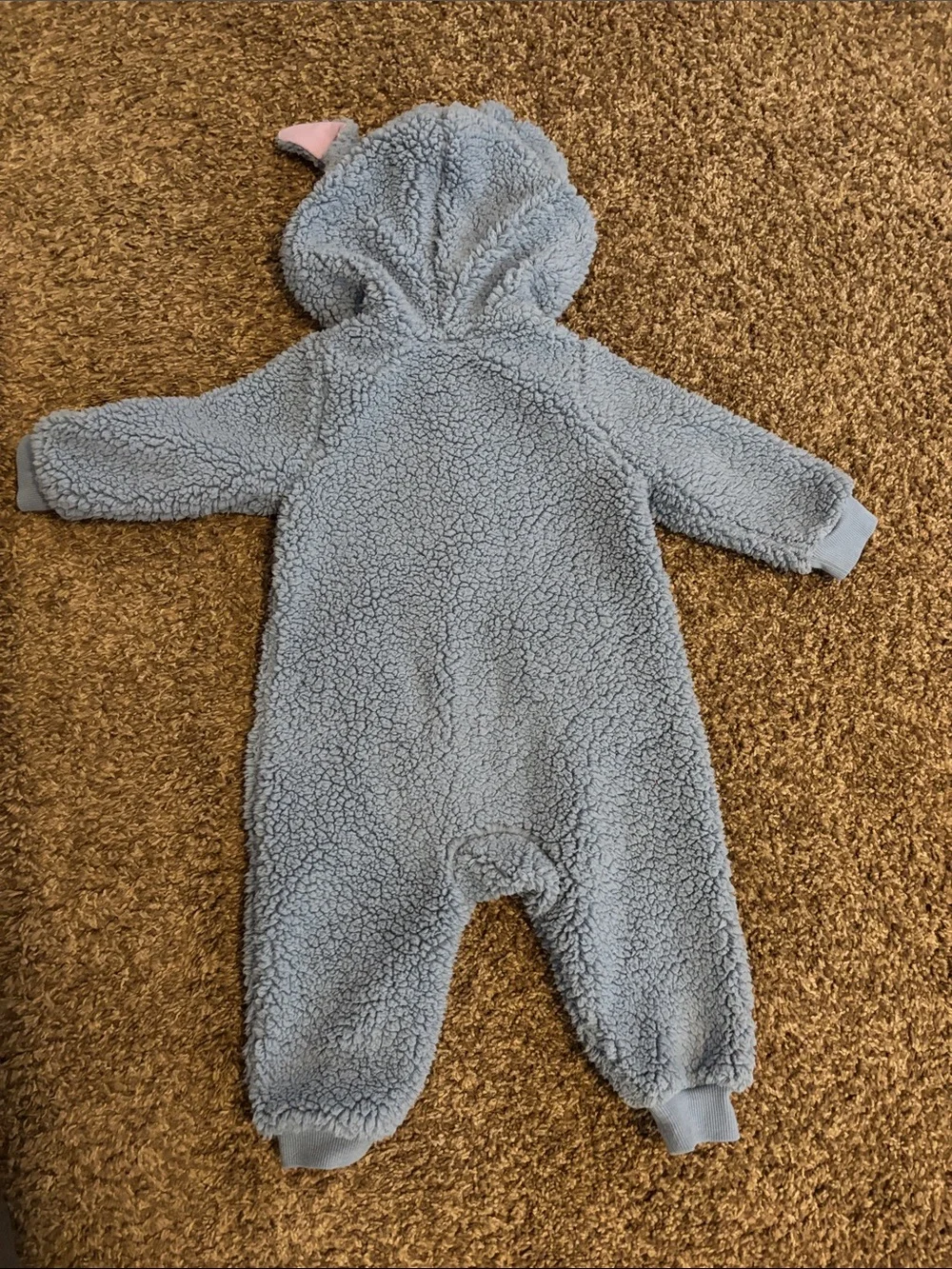 Disney Blue Stitch Hooded Sherpa One-Piece